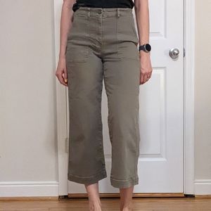 Everlane Wide leg crop utility pant